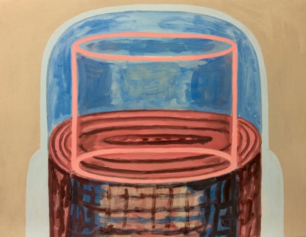 Slip, 2022 Enamel on paper 10 x 13 in. (25.4 x 33 cm.) (CHH 27)