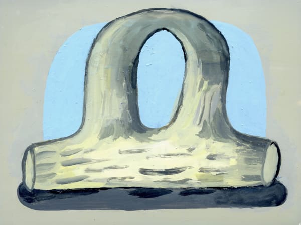 Log , 2020 Enamel on paper 6 x 8 in. (15.2 x 20.3 cm.) (CHH 14)