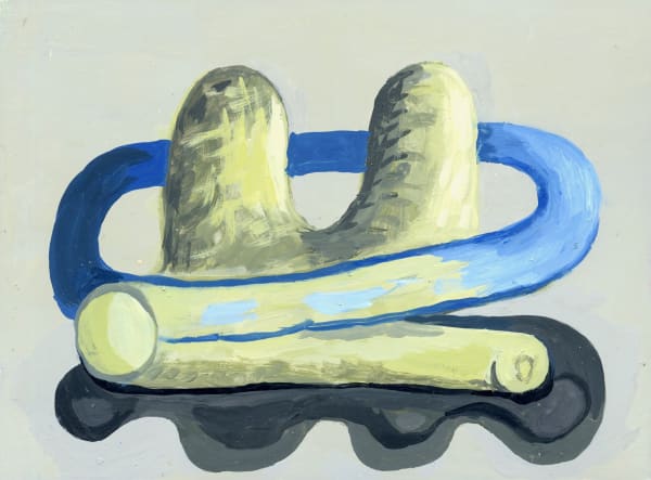 Double Luck, 2020 Enamel on paper 6 x 8 in. (15.2 x 20.3 cm.) (CHH 7)