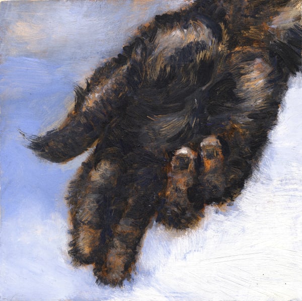 Palm, 2019 Oil on panel 6 x 6 x 1 1/2 in. (15.2 x 15.2 x 3.8 cm.) (LIv 1)