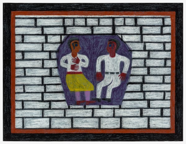 Untitled, ca. 1968-70 Cray-pas on paper 19 1/2 x 25 1/2 in. (49.5 x 64.8 cm.) (EA 67)