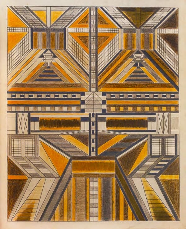 Untitled, ca. 1930-55 Colored pencil and graphite on paper 21 x 17 1/2 in. (53.3 x 44.5 cm.) (DG 14)