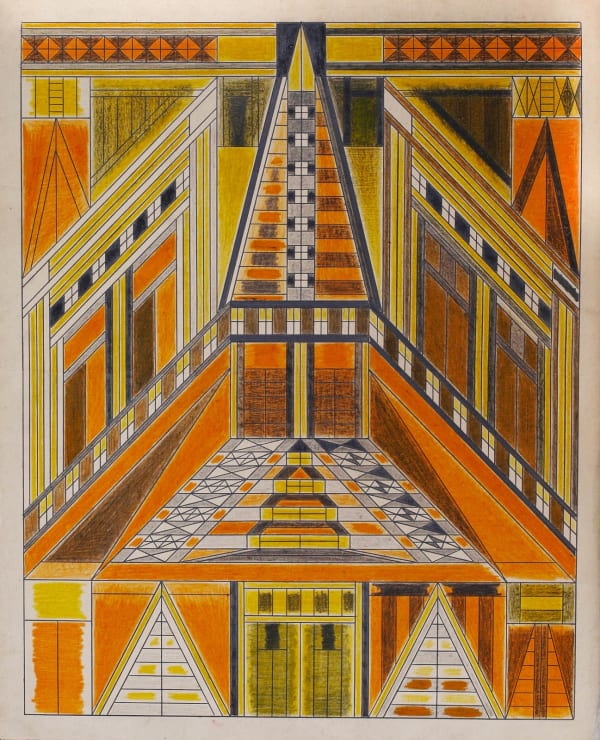 Untitled, ca. 1930 - 55 Colored pencil and graphite on paper 21 x 17 1/2 in. (53.3 x 44.5 cm.) (DG 15)
