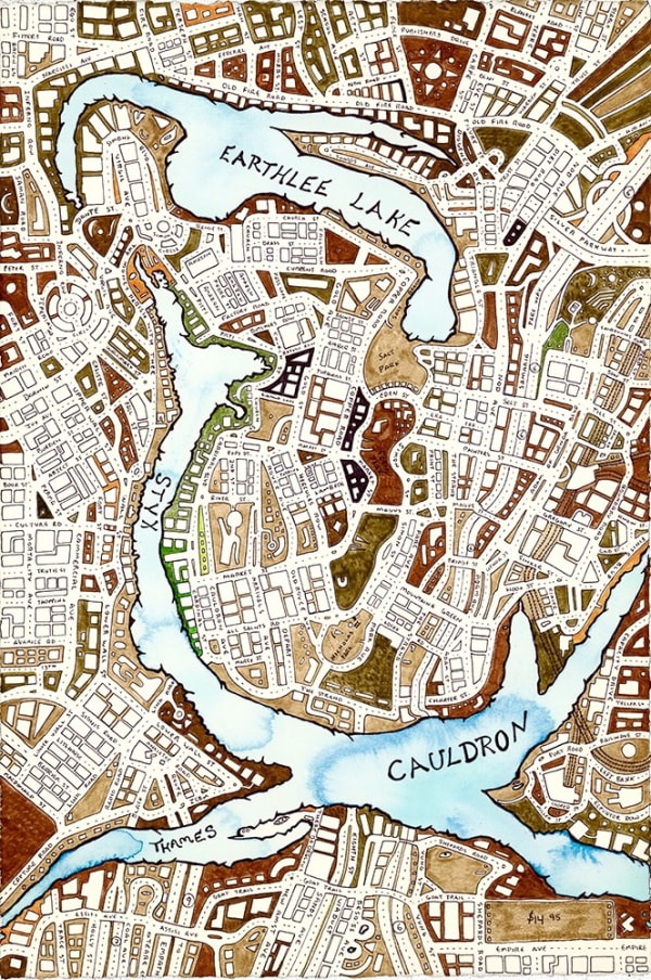 1 Amazon, 2022 Ink on paper 23 x 15 in. (58.4 x 38.1 cm.) (SWa1)