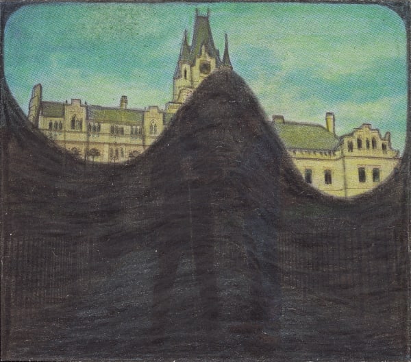 Untitled, 2020 Graphite and colored pencils on newsprint clip mounted on paper 2.6 x 3 in. (6.7 x 7.6 cm) (LpS 350)