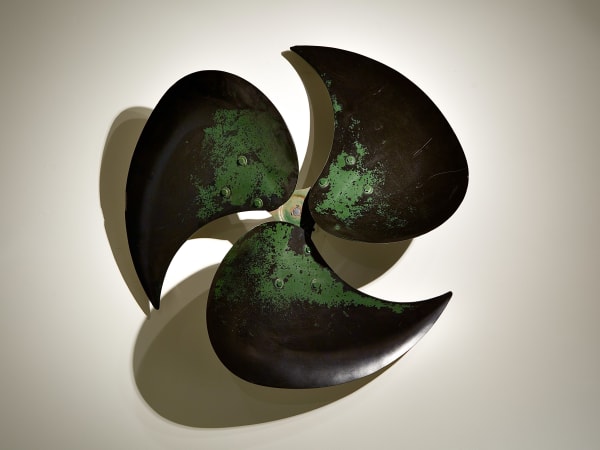 Industrial Propeller, ca. 1930-40 Bakelite (with custom wall mount) 36 x 36 x 4 in. (91.4 x 91.4 x 10.2 cm.) (AU 278)
