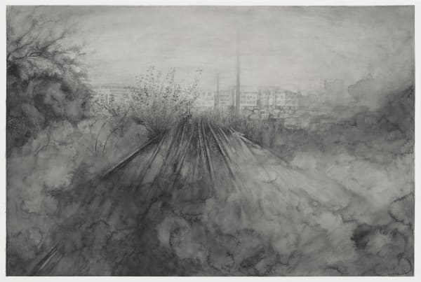 Nordbahnhof, 2020 Watercolor on paper 22 x 29 7/8 in. (56 x 76 cm) (AK 5)