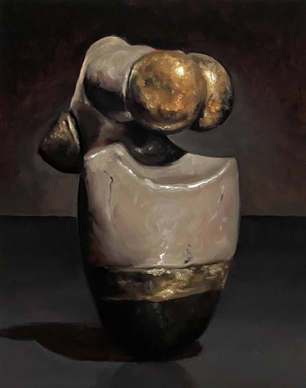 Sugar Dancing On My Tongue, 2023 Oil on wood panel 10 x 8 in. (25.4 x 20.3 cm.) (WTh 37)