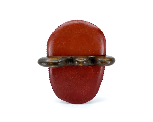 Untitled, 2023 Carved wood, paper, and acrylic 8 x 6 1/4 x 3 in. )20.3 x 15.9 x 7.6 cm) (KBB 40)