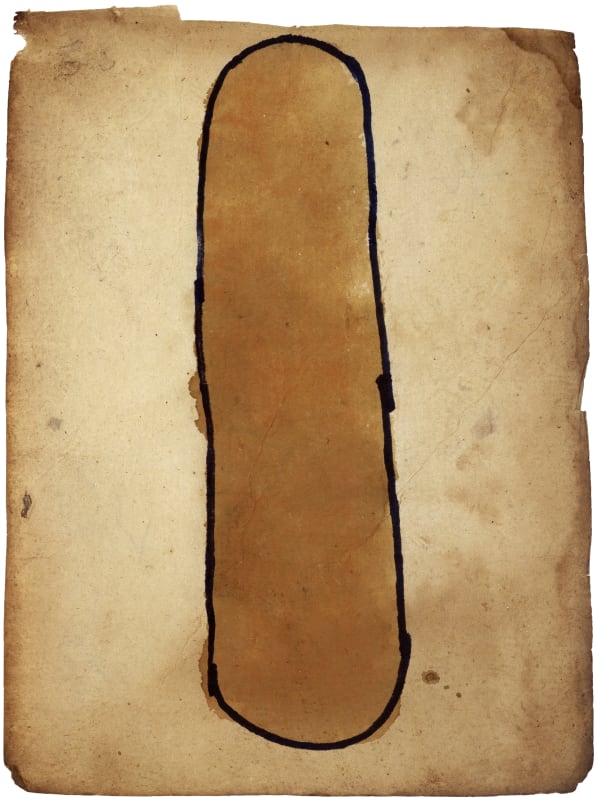 Untitled, 1991 Natural pigment on paper 8 1/4 x 6 in. (21 x 15.2 cm) (AVy 7)