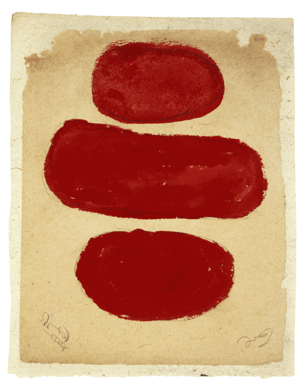 Untitled, 1990 Natural pigment on paper 8 3/4 x 7 in. (22.2 x 17.8 cm) (AVy 8)