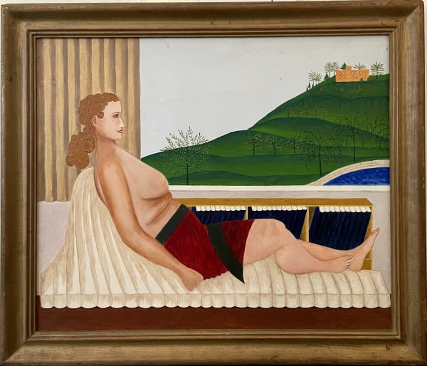 Untitled (Reclining Semi-Nude), ca. 1950 Oil on canvas 29 1/2 x 34 1/2 in (74.9 x 87.6 cm) (AU 327)