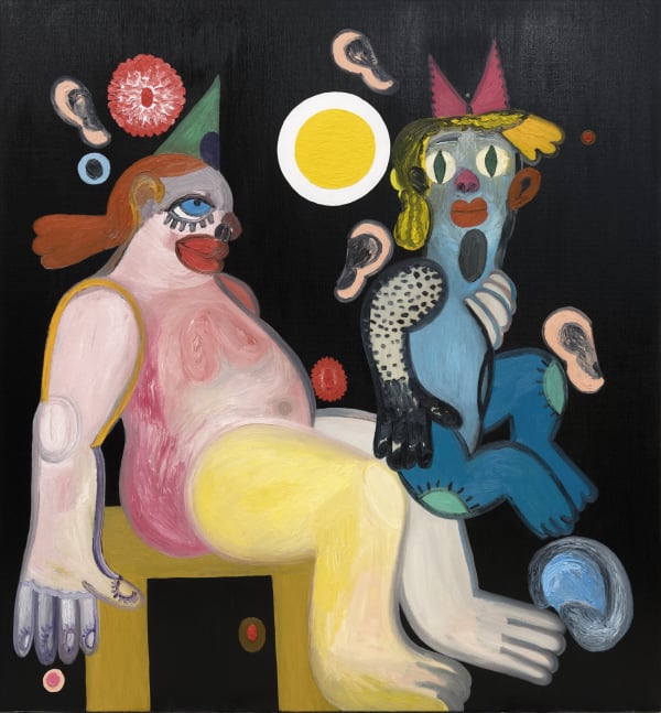 Night Care I, 2023 Oil on canvas 55 1/8 x 51 1/8 in. (140 x 129.9 cm) (TVk 1) SOLD