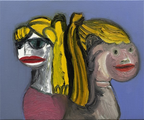 Double Portrait, 2024 Oil on canvas 19 3/4 x 23 5/8 in. (50 x 60 cm) (TVk 19)