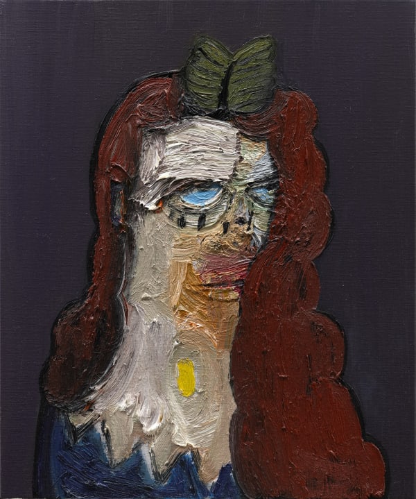 Woman 5, 2024 Oil on canvas 23 5/8 x 19 3/4 in. (60 x 50.2 cm) (TVk 28) SOLD