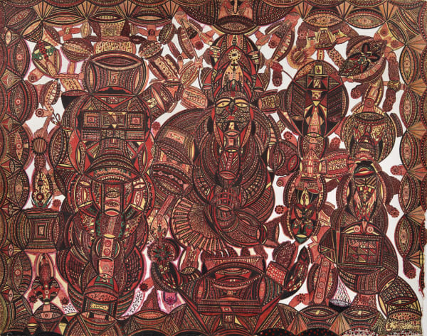 Untitled, ca. 2000s Mixed media and marker on paper 22 1/4 x 28 in (56.5 x 71.1 cm) (JoC 01)