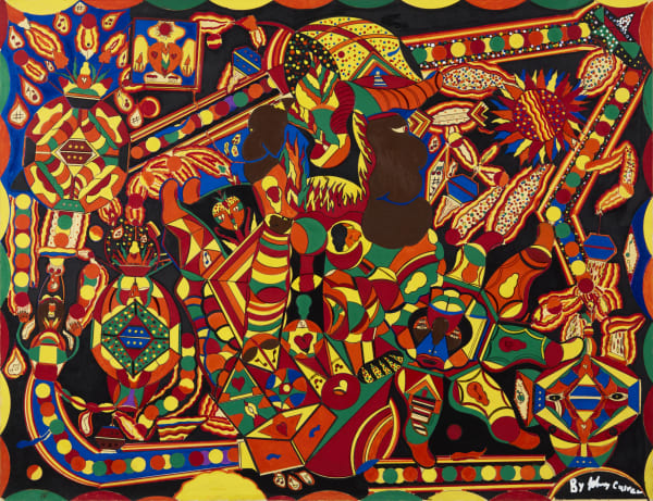 Untitled Mixed media and marker on paper 24 x 28 1/2 in (61 x 72.4 cm) (JoC 06)