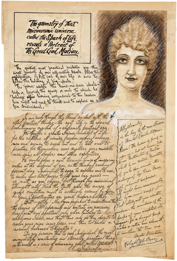 “The Great God, Motion”, ca. 1919 - 1925 Ink, pastel, gouache, and Conté crayon on paper 17 1/2 x 11 3/4 in. (44.5 x 29.8 cm.) (GWa 24)