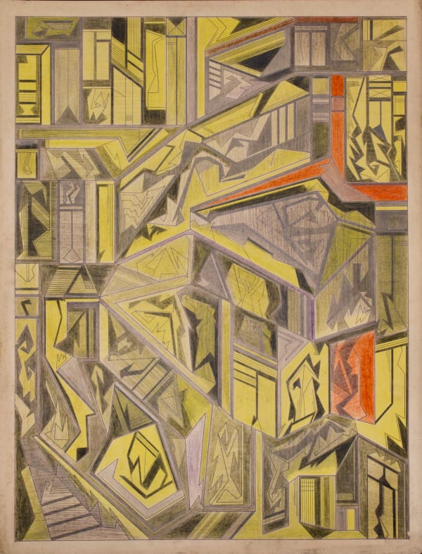 Untitled, ca. 1930 - 55 Colored pencil and graphite on paper 25.5 x 19.6 in. (DG 41)