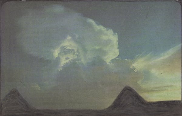 Untitled , 2020 Graphite and colored pencils on newsprint clip mounted on paper 3 3/4 x 5 3/4 in. (9.4 x 14.6 cm.) (LpS 379)
