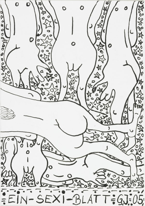 A Sexi-Paper, 2005 India Ink on white wove paper 6 x 4.25 in. (15.24 x 10.8 cm.) (JGG 5)