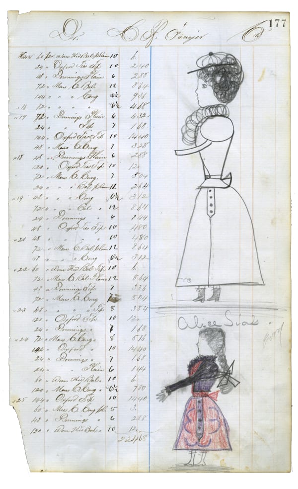 Carlotta M. Huse Untitled, ca. 1898-1900 Graphite and colored pencil on ledger paper 13 x 8 in. (33.02 x 20.32 cm) (CH 14) Recto and Verso MORE INFORMATION