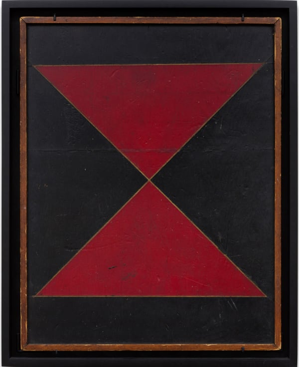 Game Board, late 19th century Oil enamel on wood panel 22 3/8 x 18 in. 56.8 x 45.7 cm. (AU...