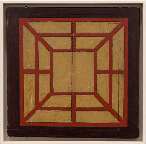 Mills Game Board, c. 1910-20 Oil enamel on wood panel 17 1/4 x 17 1/4 in. (AU 306) SOLD