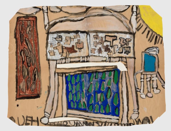 Untitled, 1972-1980 Tempera on paper 21 x 28.5 in (53.3 x 72.4 cm) (LM 409) SOLD