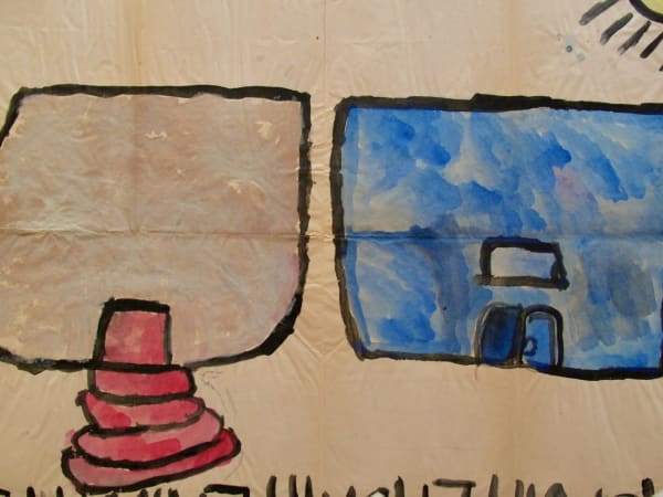 Laura Craig McNellis. Untitled. Tempera on paper. 21 x 28 in. (cropped)