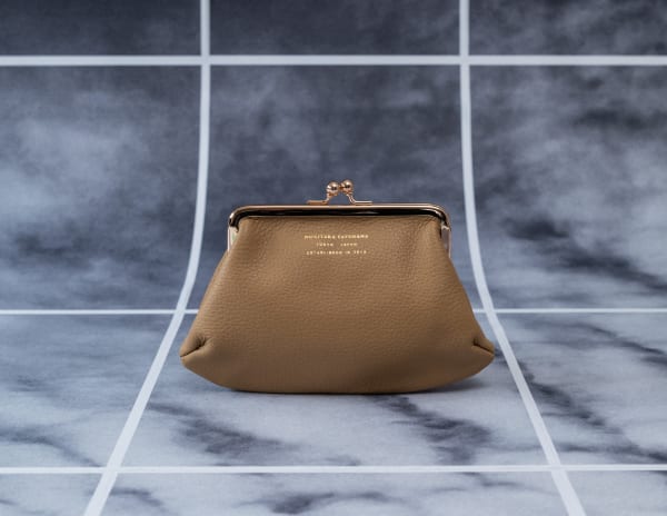 〈30〉GAMAGUCHI PURSE S, CAMEL, 2019