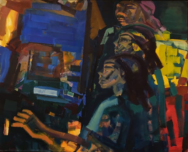 David Rich The Sideways Window , 1998-99 Oil on canvas 59X73 inches Signed and dated 1998-99 verso