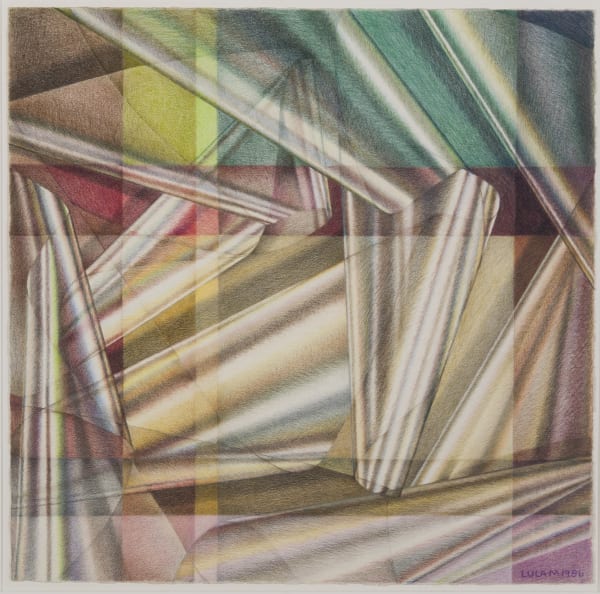 Lula Mae Blocton Redover, 1986 colored pencil on rag paper 16x16 inches Signed and dated 1986