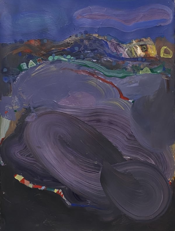 Khalid Kodi Shifting Horizon IV, 2024 Mixed media on paper 30x22 inches Signed and dated