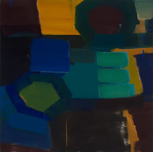 David Rich Listening, Hearing , 2015-16 Oil on canvas 30x30 inches Signed and dated 2015-16 verso