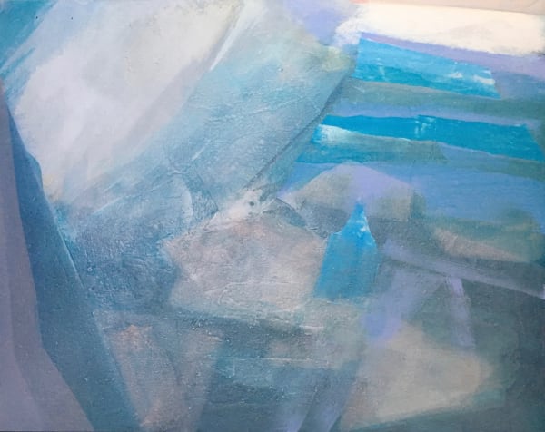 SoHyun Bae Nature of Water IX, 2016 rice paper and pure pigment on canvas 48X60 inches Signed and dated 2016