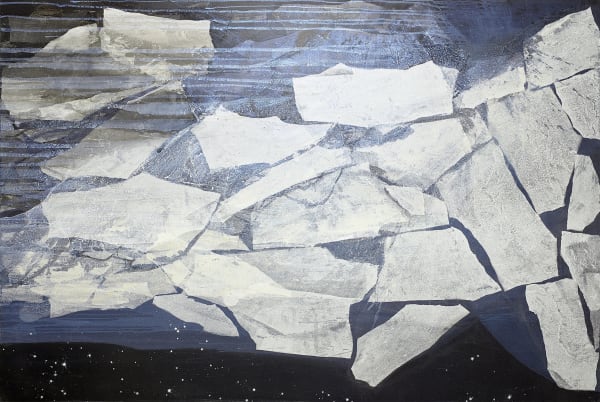 SoHyun Bae Untitled - Shekhinah, 2013 rice-paper and pure pigment on canvas 81 x 120 inches Signed and dated 2013