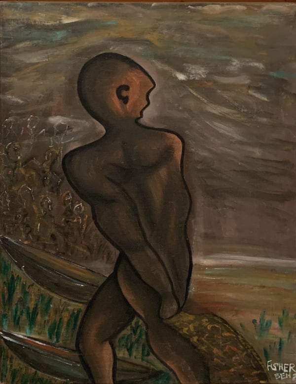 Ben Ajaero Fisher , 1988 Oil on canvas 28x22 inches