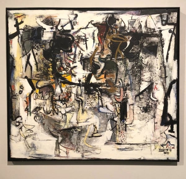 WOSENE WORKE KOSROF Muir Woods, 2019 acrylic on canvas 32x36 inches