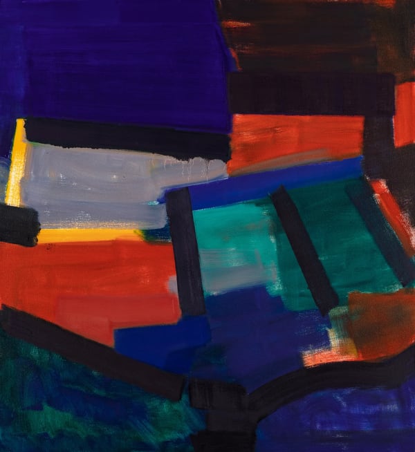 David Rich Evening, interval , 2018-20 Oil on canvas, 48x44 inches Signed and dated 2018-20 verso