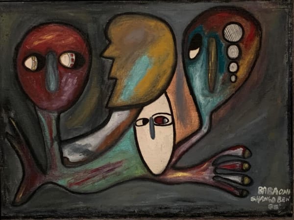 Ben Ajaero Baba Oni Sango , 1988 Oil on canvas 18x24 inches