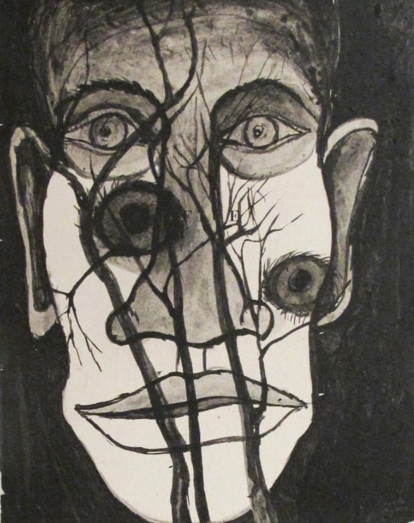 Donald Locke Iconography II , 2000 Mixed media on paper mounted on canvas 16X12 inches Signed and dated 2000