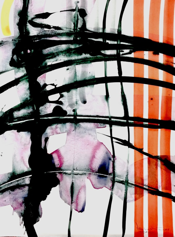 Peter Wayne Lewis Beijing Booster #542, 2009 acrylic on paper 30x22 inches Signed and dated 2009