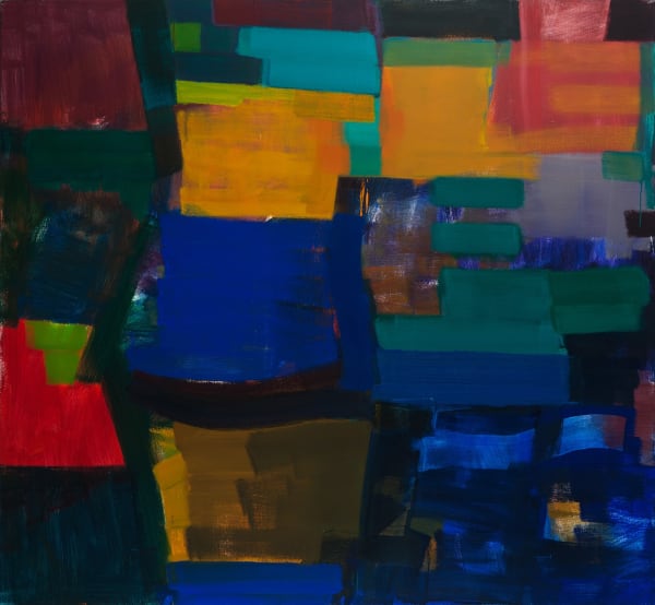 David Rich Compass , 2014-15 Oil on canvas 56x60 inches Signed and dated 2014-15 verso