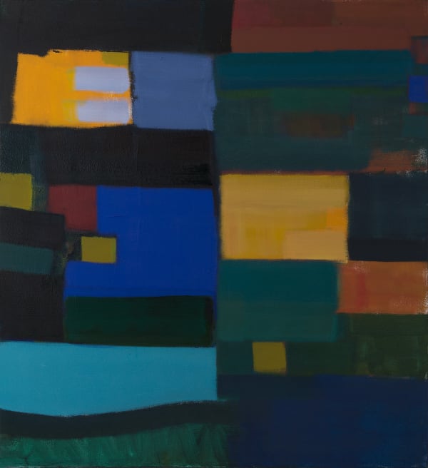 David Rich 6 in 4 , 2016 Oil on canvas 46x42 inches Signed and dated 2016 verso