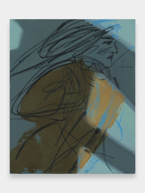 Shadows, 2022 oil on canvas 80 x 65 cm.