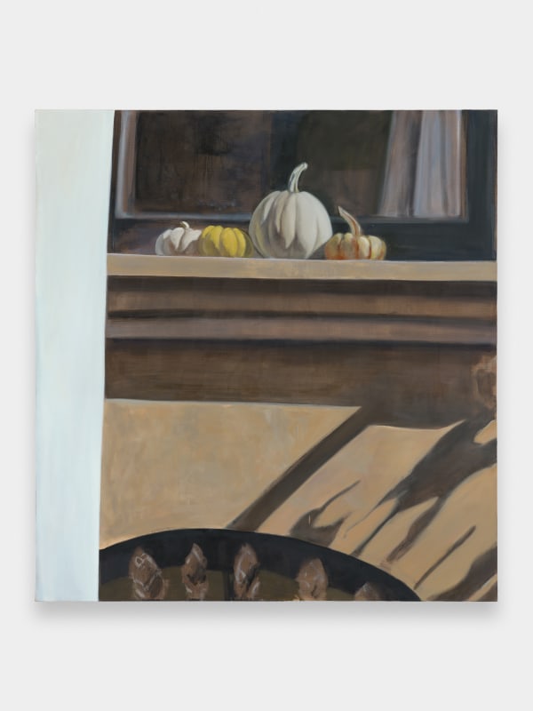 October Shadows, 2024 oil on canvas 167.6 x 157.5 cm. 66 x 62 in.