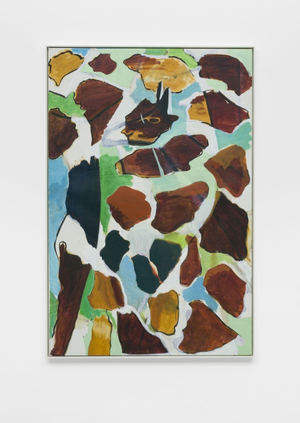 René Daniëls De fontein in Afrika, 1984 signed, dated, titled verso oil on canvas 210 x 142 cm. 82 3/4 x 56 in.