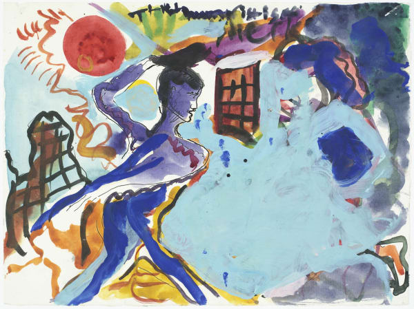 René Daniëls Untitled , 1984 oil, watercolour, gouache, ink on paper 23.5 x 31.1 cm. 9 1/4 x 12 1/4 in.