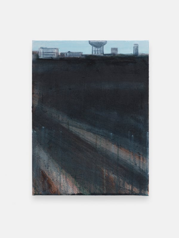 Matthew Krishanu City (Horizon), 2025 signed, dated, titled verso oil, acrylic on board 40 x 30 cm. 15 3/4 x 11 3/4 in.